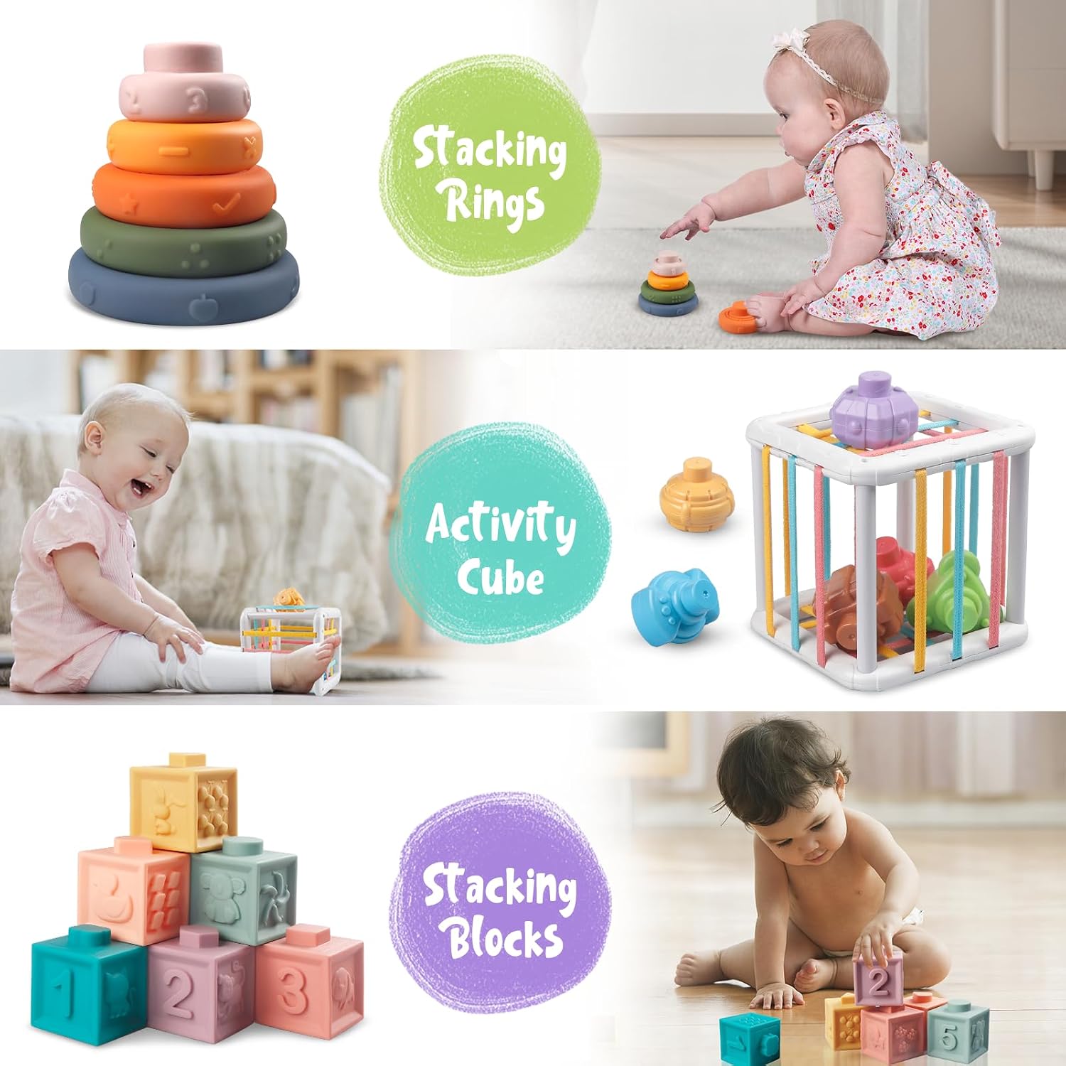 Detalle de Aliex 6 in 1 Montessori Toys for Babies