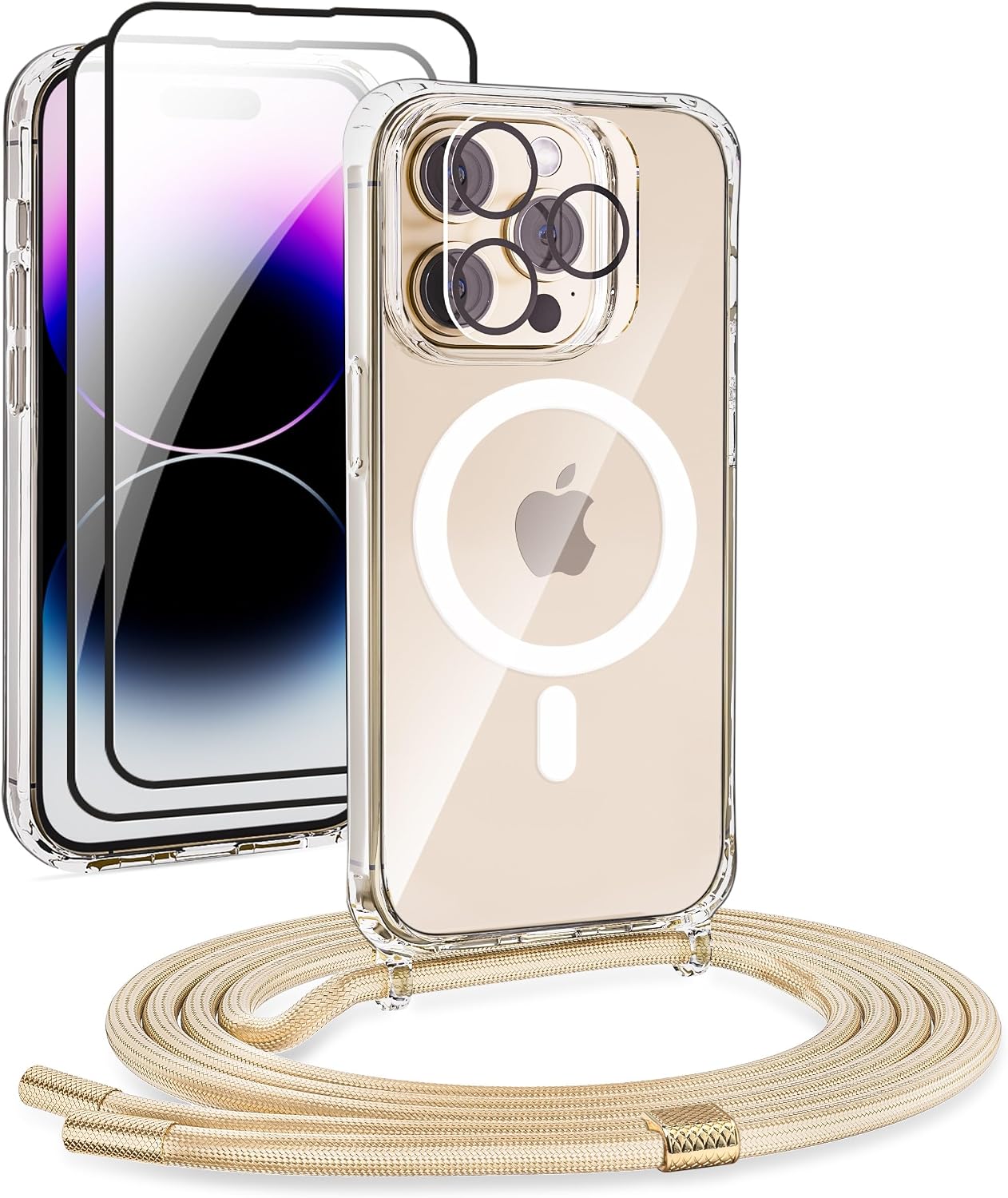 Detalle de DiDaDi Handyhülle iPhone 14 Pro Transparente Hülle mit Band