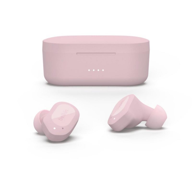 Detalle 2 de Belkin SOUNDFORM Play Rosa: auriculares TWS con cancelación de ruido y 38 h de autonomía