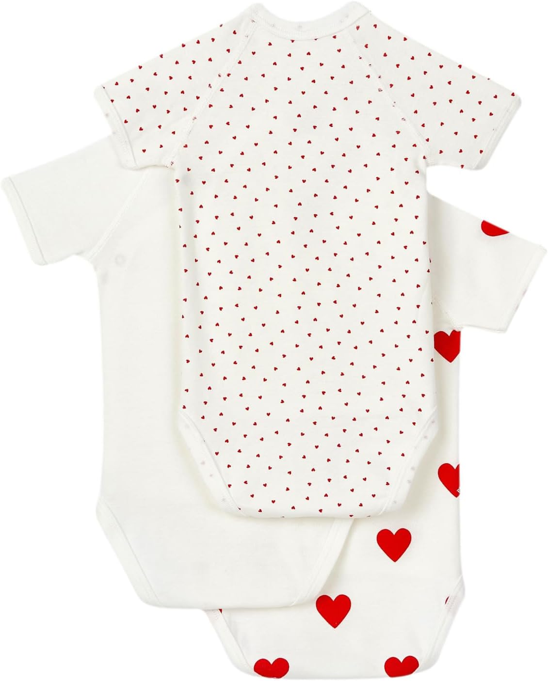 Thumbnail 1 de Petit Bateau A04O7 Body neonato manica corta – Pacco da 3, unisex 0-3 mesi
