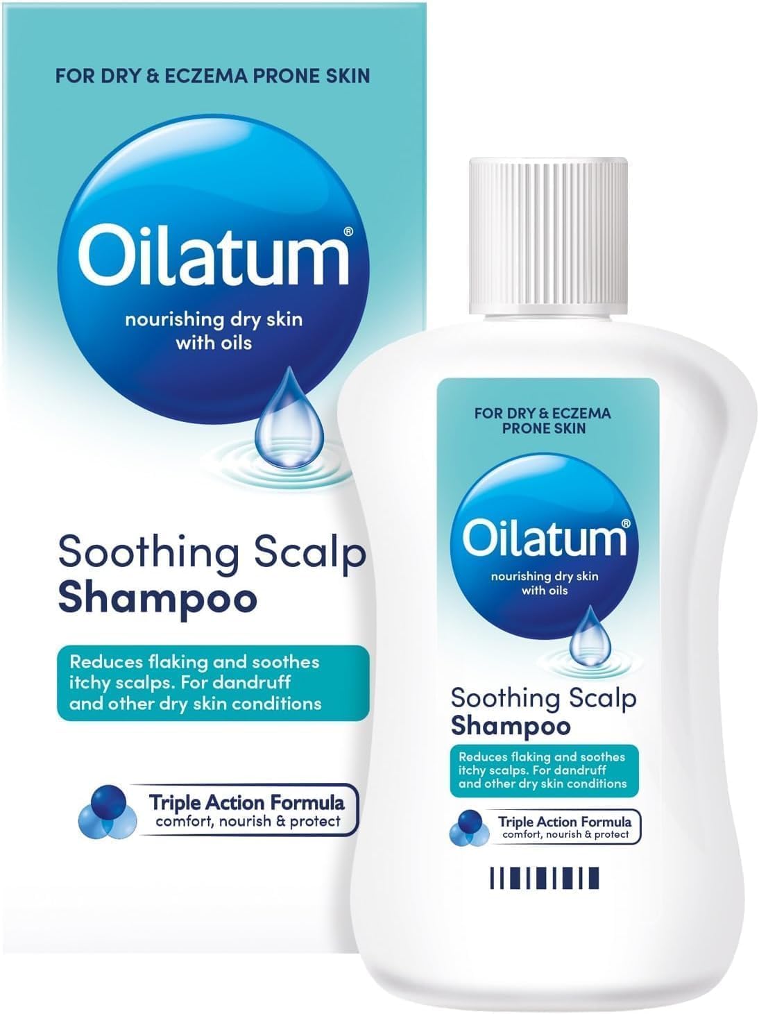 Detalle de Oilatum Soothing Scalp Shampoo for Itchy, Flaky Scalp (Dandruff) – 100ml