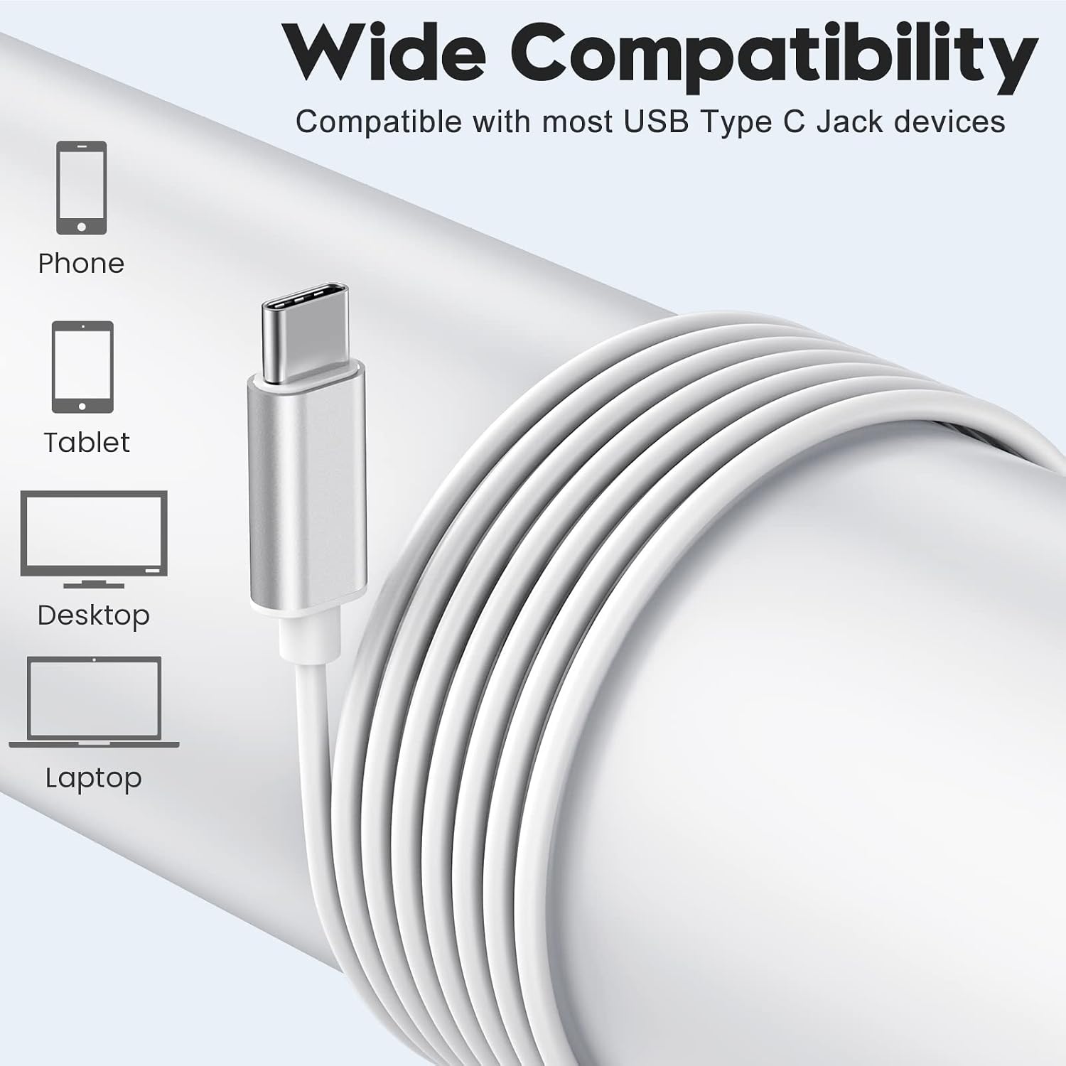 Detalle de BENEWY USB-C Headphones with Mic and Volume Control (wired Type C earphones)