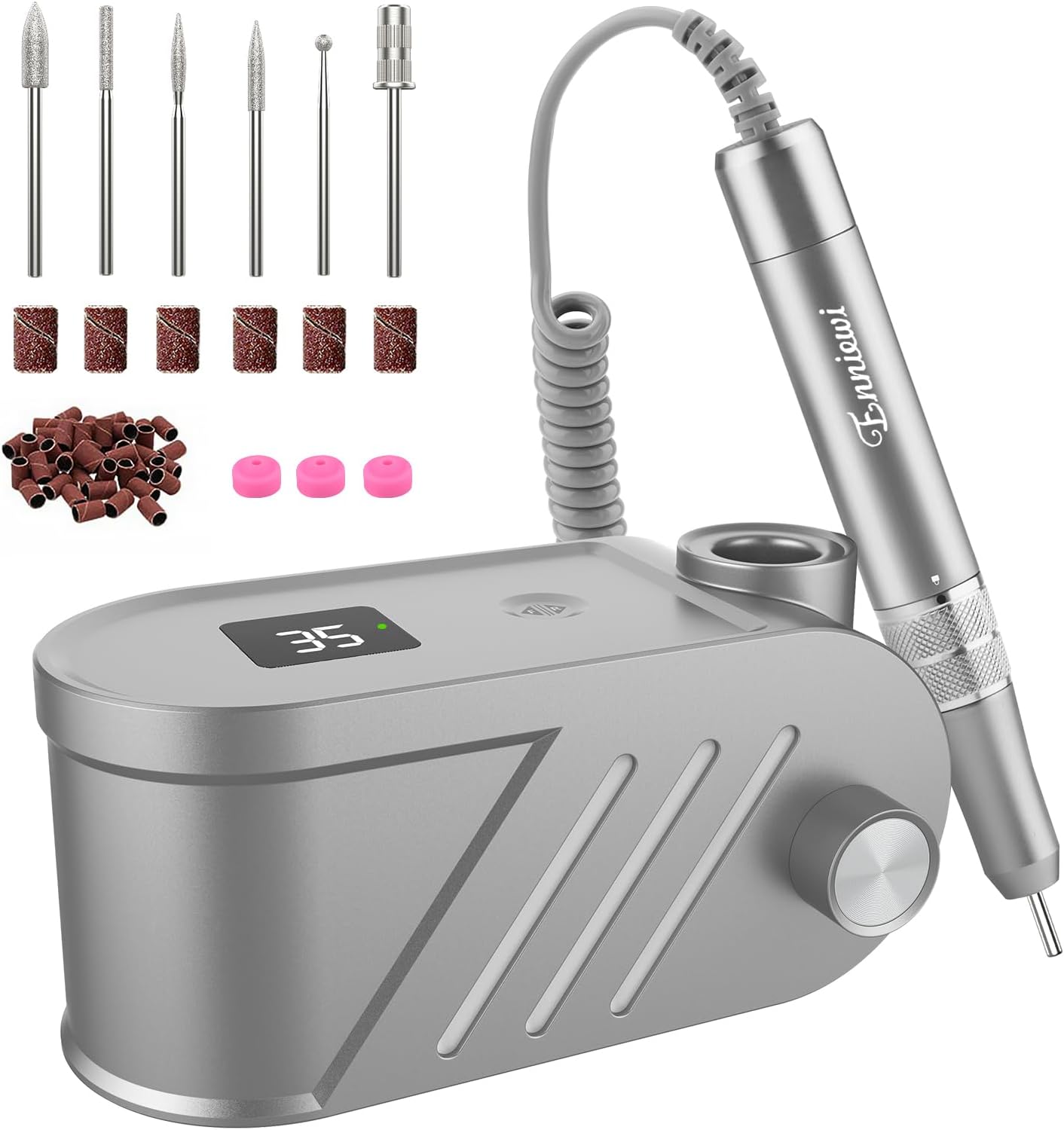 Thumbnail 6 de Enniewi Fresa per Unghie Professionale 35000RPM – Lima Elettrica Rosa per manicure e pedicure