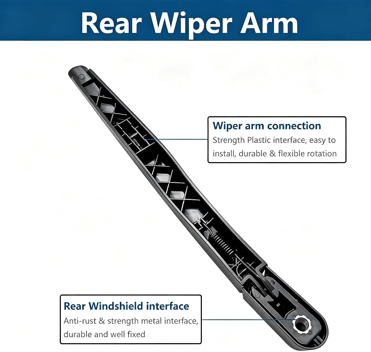 Thumbnail 4 de Windshield Wiper Arm and Blade Set for Ford Escape