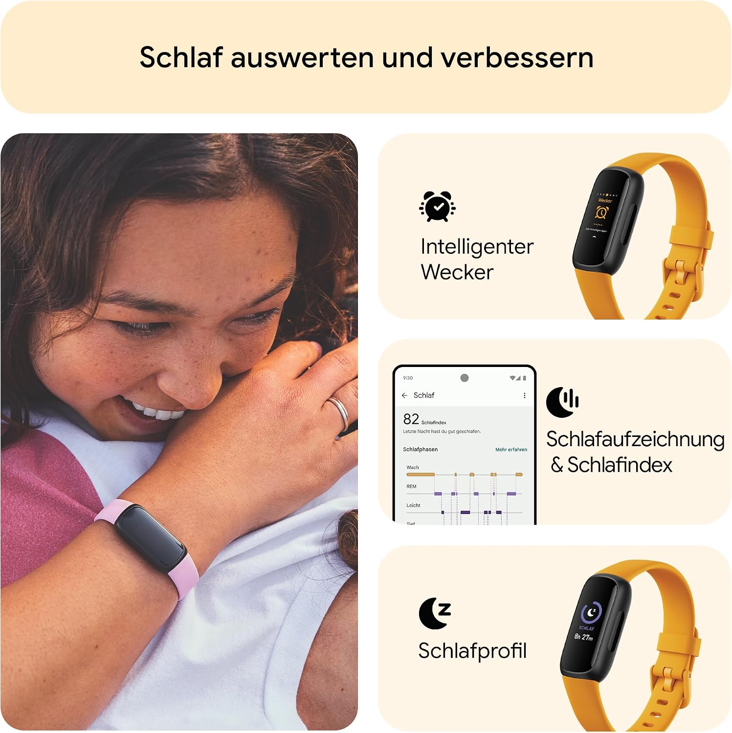 Thumbnail 5 de Google Fitbit Inspire 3 Gesundheits- & Fitness-Tracker