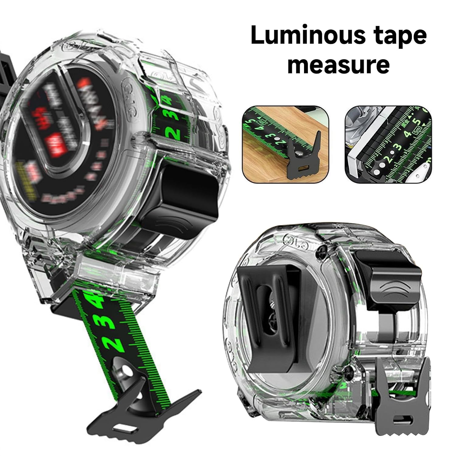 Detalle de Fluorescent steel tape measure 10M