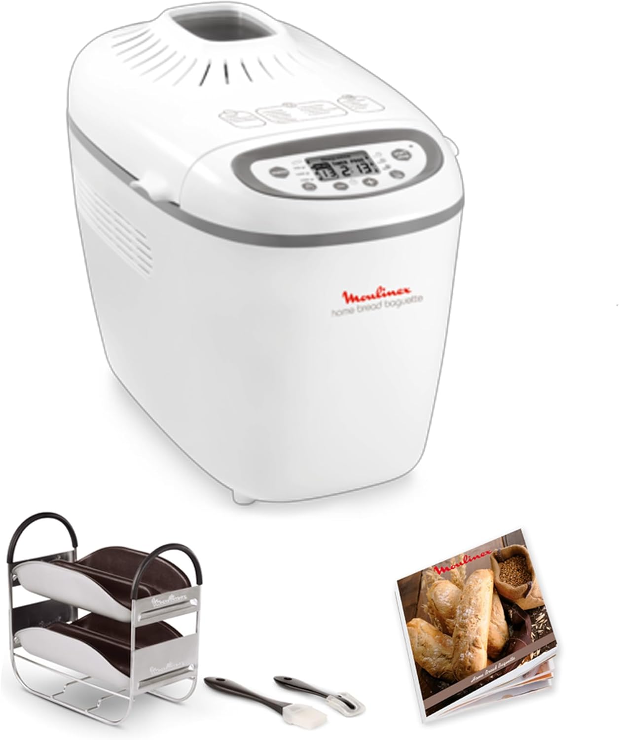 Thumbnail 6 de Moulinex Pain & Délices OW240E30 – machine à pain 1 kg, programmes automatiques (sans gluten, yaourt, pizza)