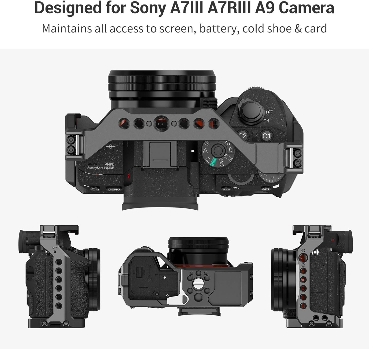 Detalle de SMALLRIG A7III/A7RIII/A9 gabbia leggera A-2918 per Sony