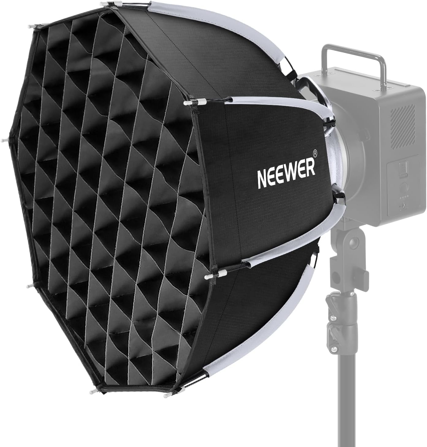 NEEWER Basics Boîte à lumière octogonale avec support Bowens (17,7 pouces) et kit de grille