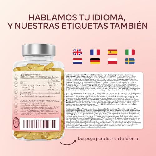 Thumbnail 7 de Omega 3 2000 mg por dosis diaria de AAVALABS: 1000 mg EPA + 500 mg DHA en 2 cápsulas