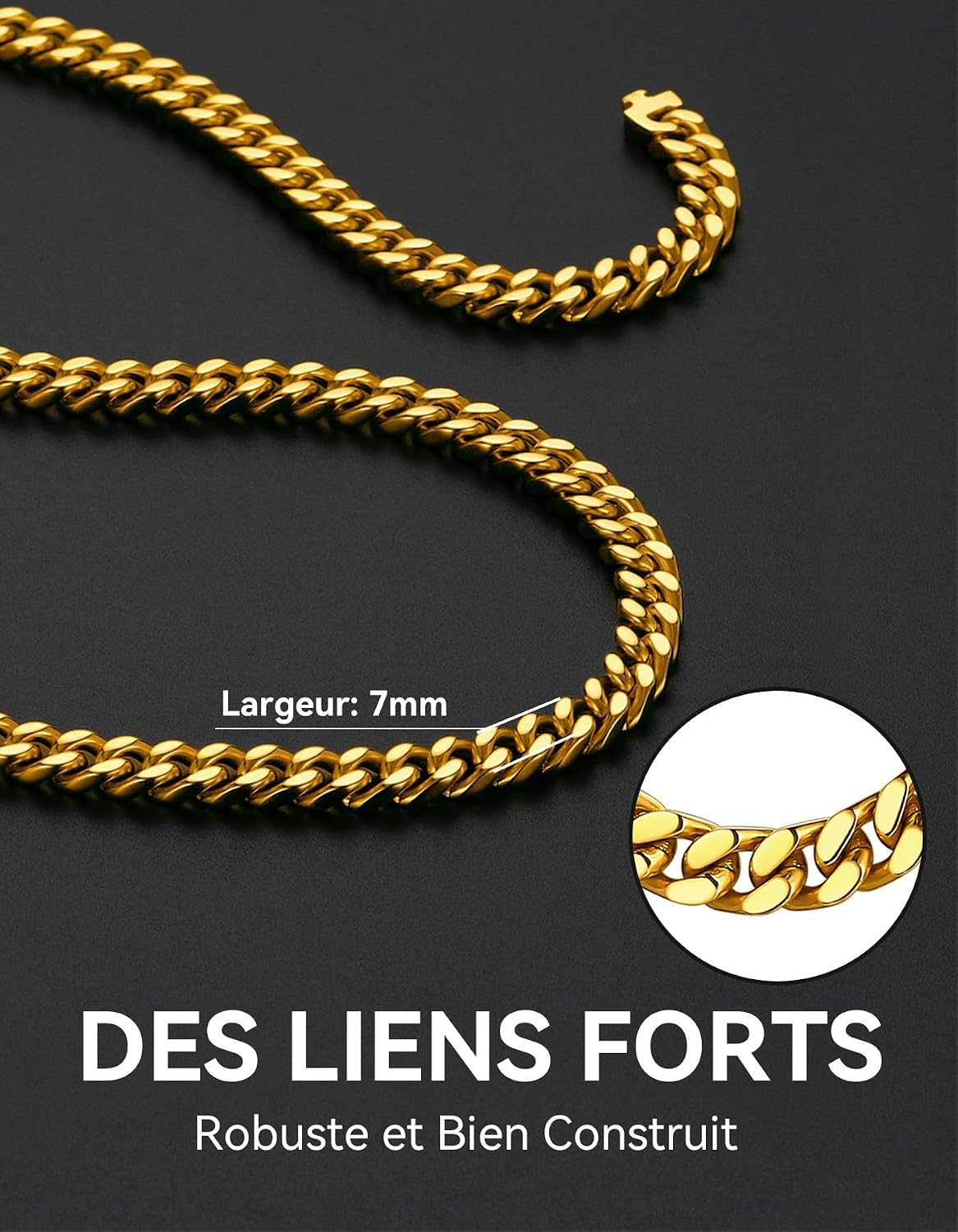 Thumbnail 6 de ChainsHouse Collier Chaine Homme 4 mm