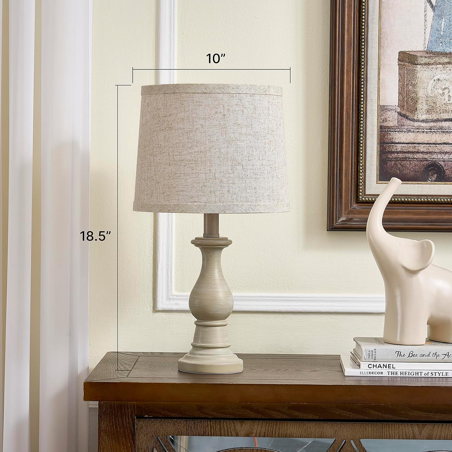 Thumbnail 6 de Hikczc H-2T-137-C Table Lamps, Set of 2, Linen Shades, 3 Colour Temperatures