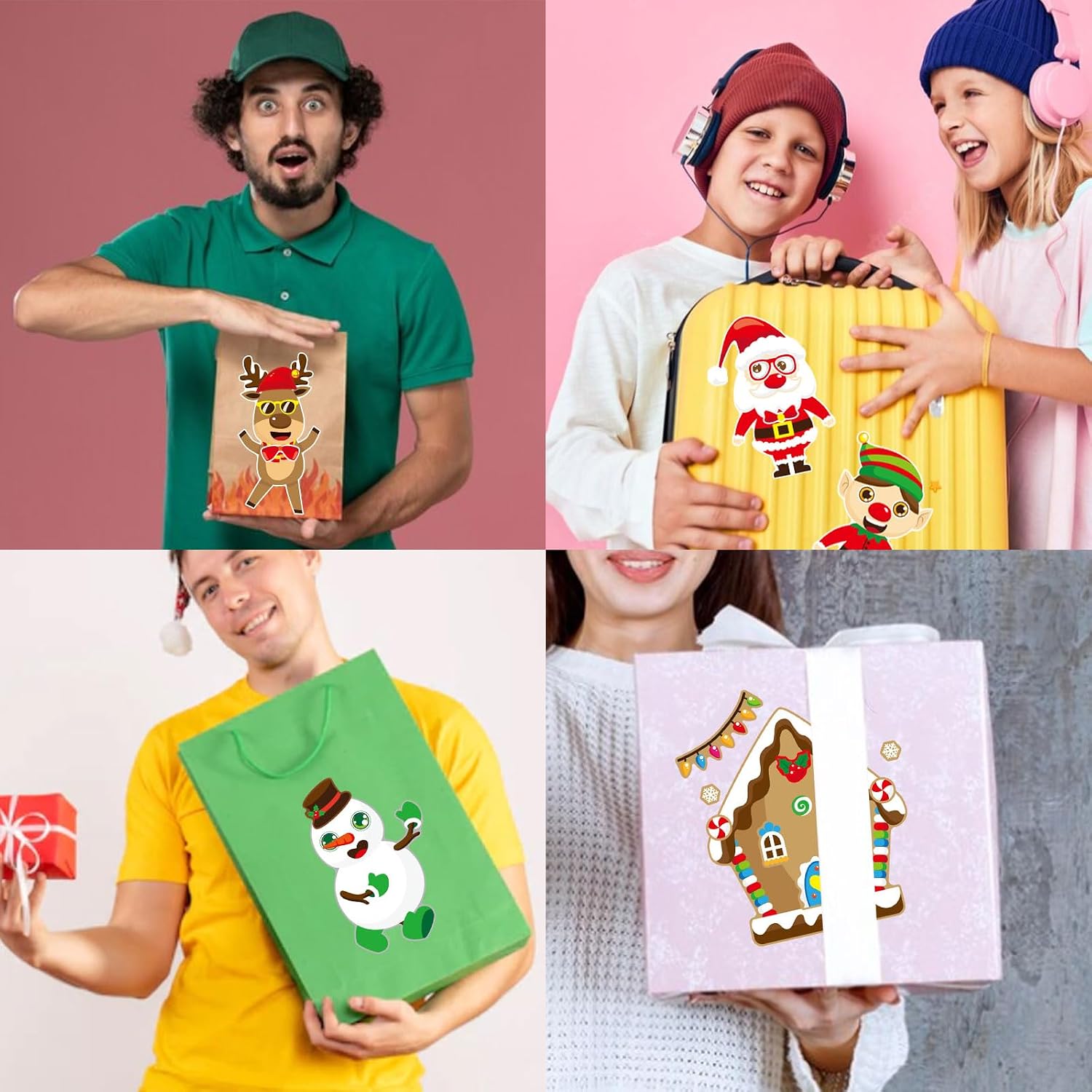 Thumbnail 6 de Christmas Stickers for Kids, 32-Piece Set