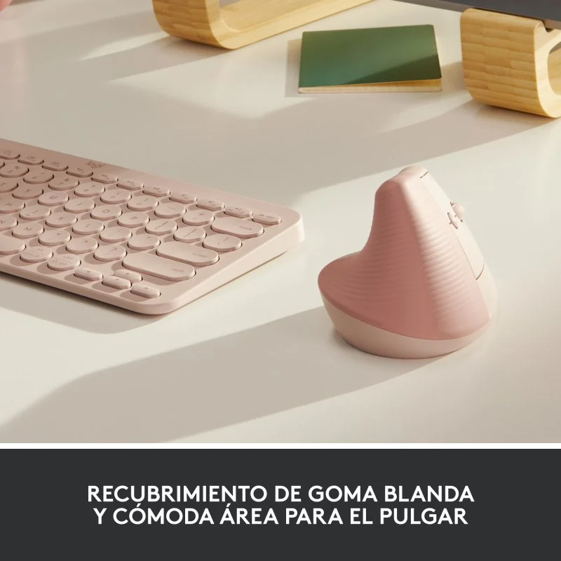 Thumbnail 3 de Logitech Lift Ratón Inalámbrico Vertical para Diestros Rosa 💻