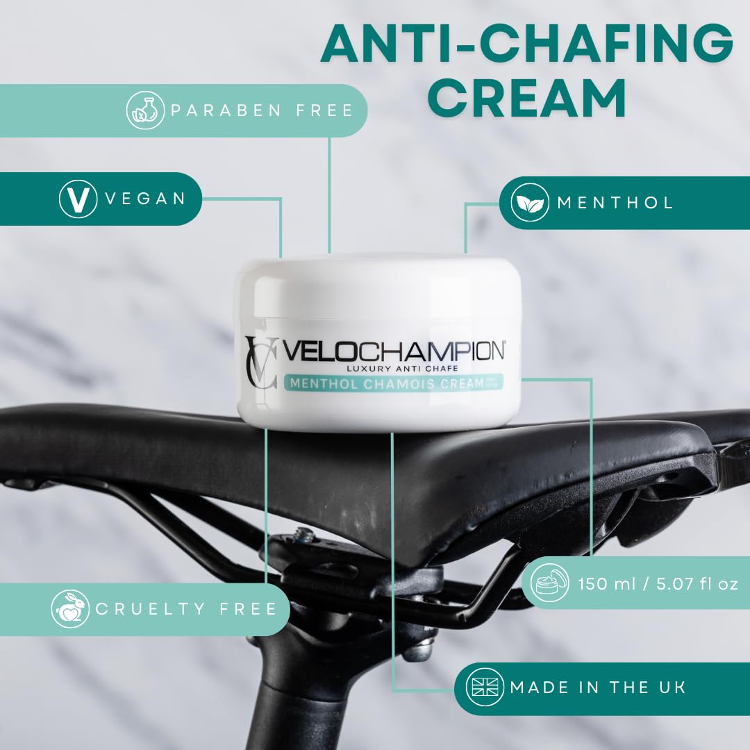 Thumbnail 2 de VeloChampion Luxus-Chamois Creme – vegane Anti-Scheuer-Creme für Radfahrer, Läufer und Sportler (150 ml oder 75 ml)