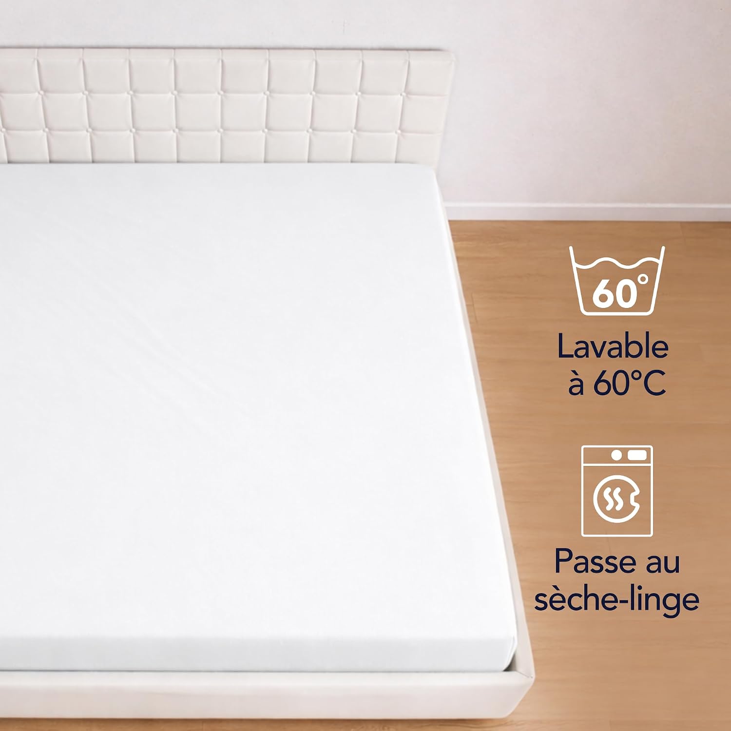 Thumbnail 5 de Dreamzie Drap Housse 160 x 200 Coton 30 cm