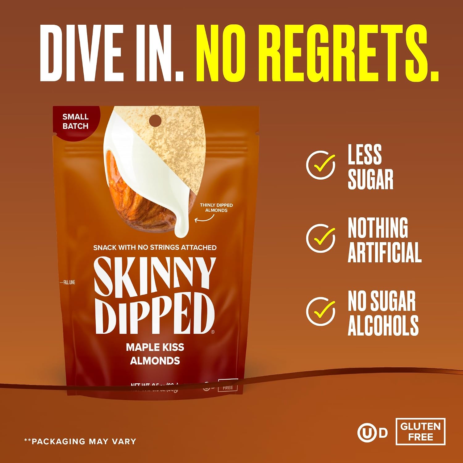 Detalle de SkinnyDipped Almonds 3.5 oz