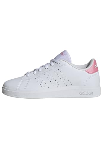 Adidas Advantage Base 2.0 Childhood – Chaussures basses en textile et synthétique, FTWR White/Bliss Pink/Core Black