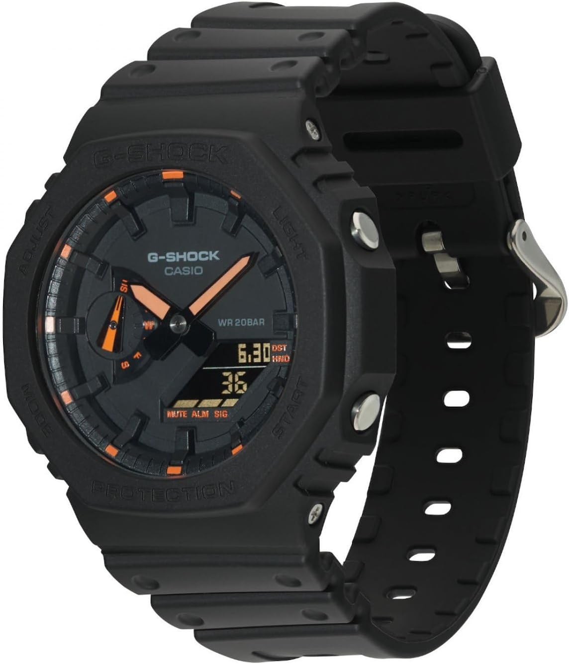 Detalle 2 de Casio G-Shock GA-2100-1A4ER de resina y carbono para hombre (CA.GA-2100-1A4ER)