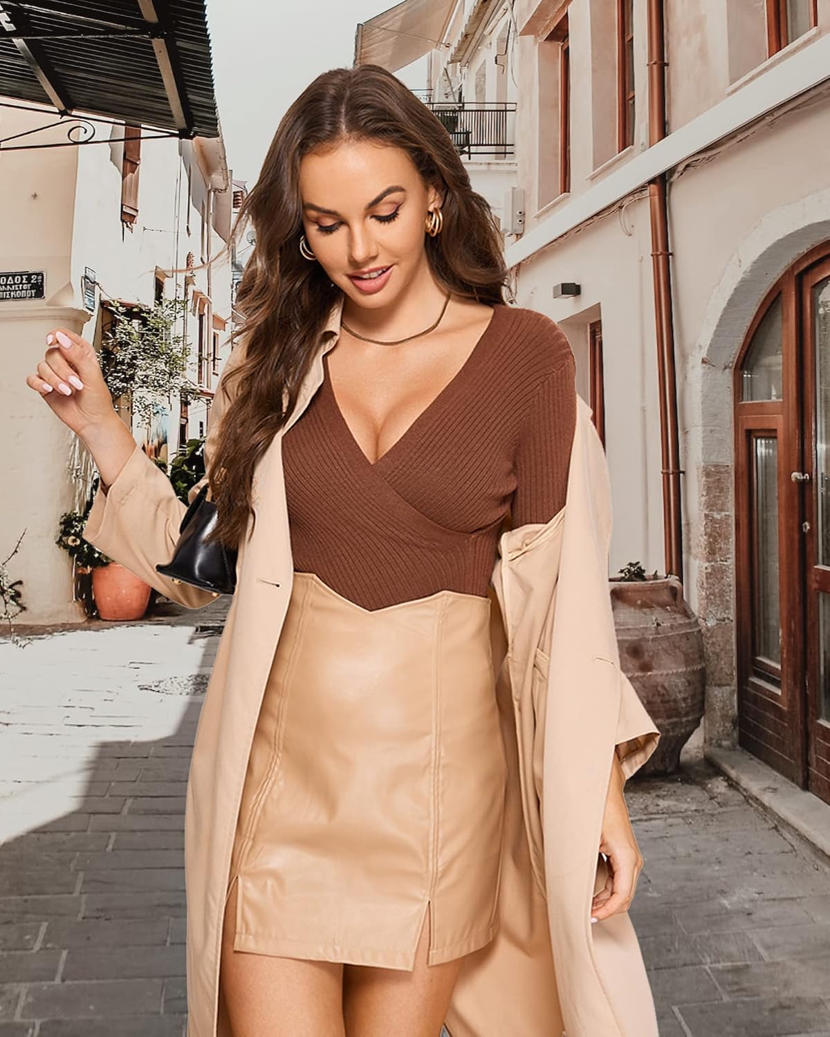 Detalle de DOBREVA Damen Push-up Bügel-BH Soft T-Shirt mit Licht Gepolstertem Komfort