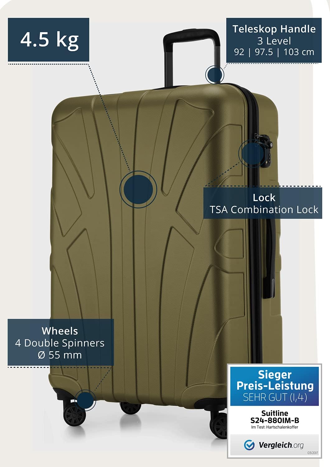 Thumbnail 1 de SUITLINE Valise 76 cm