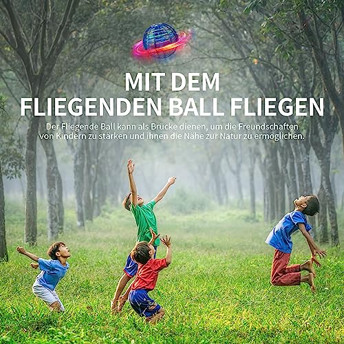 Detalle de Ivtivfu Fliegender Ball Spielzeug (Blau, Verbessert) – LED Hover Orb