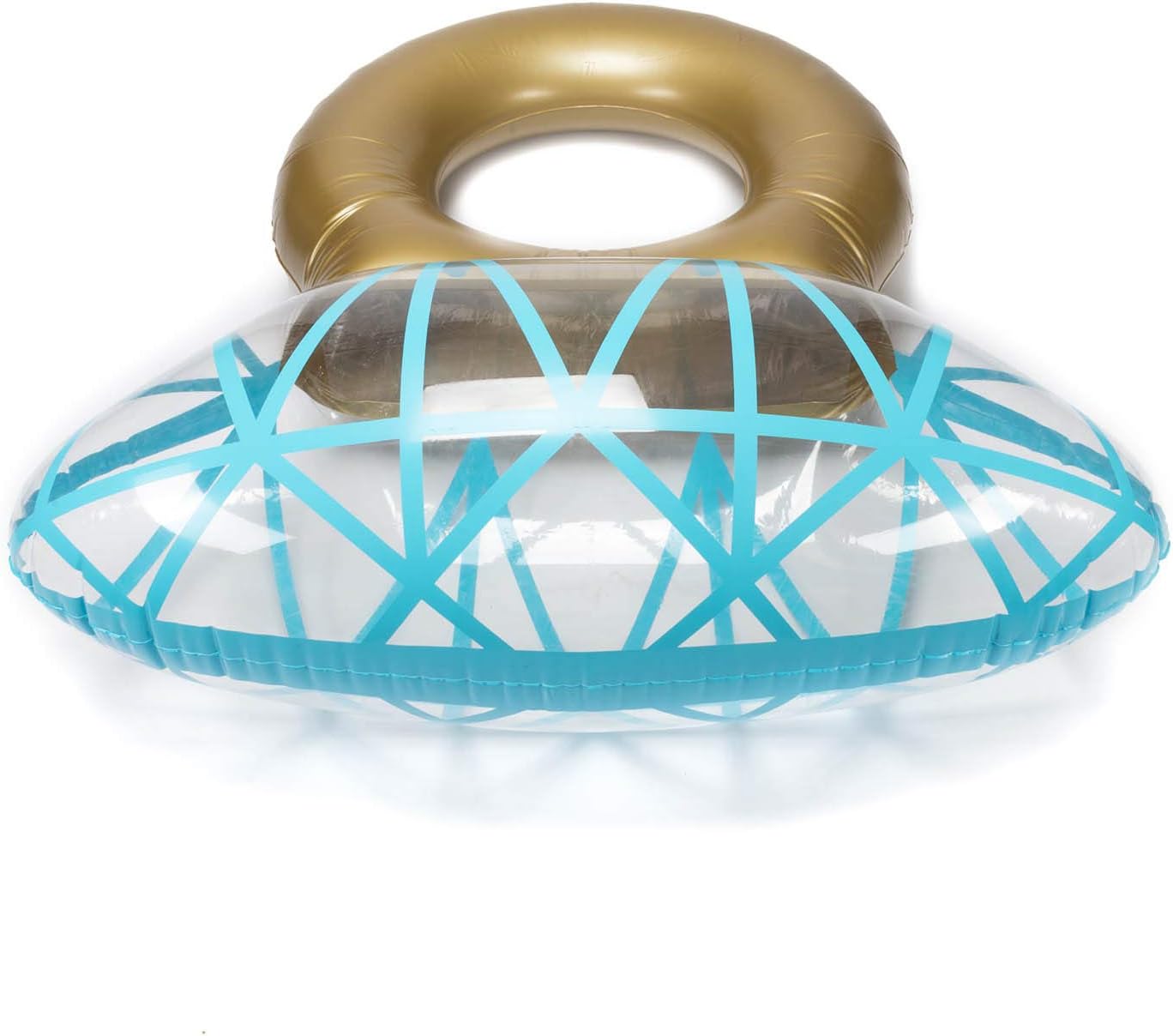 Detalle de Anneau de natation gonflable en diamant – Bouée de natation comme île de bain romantique en diamant
