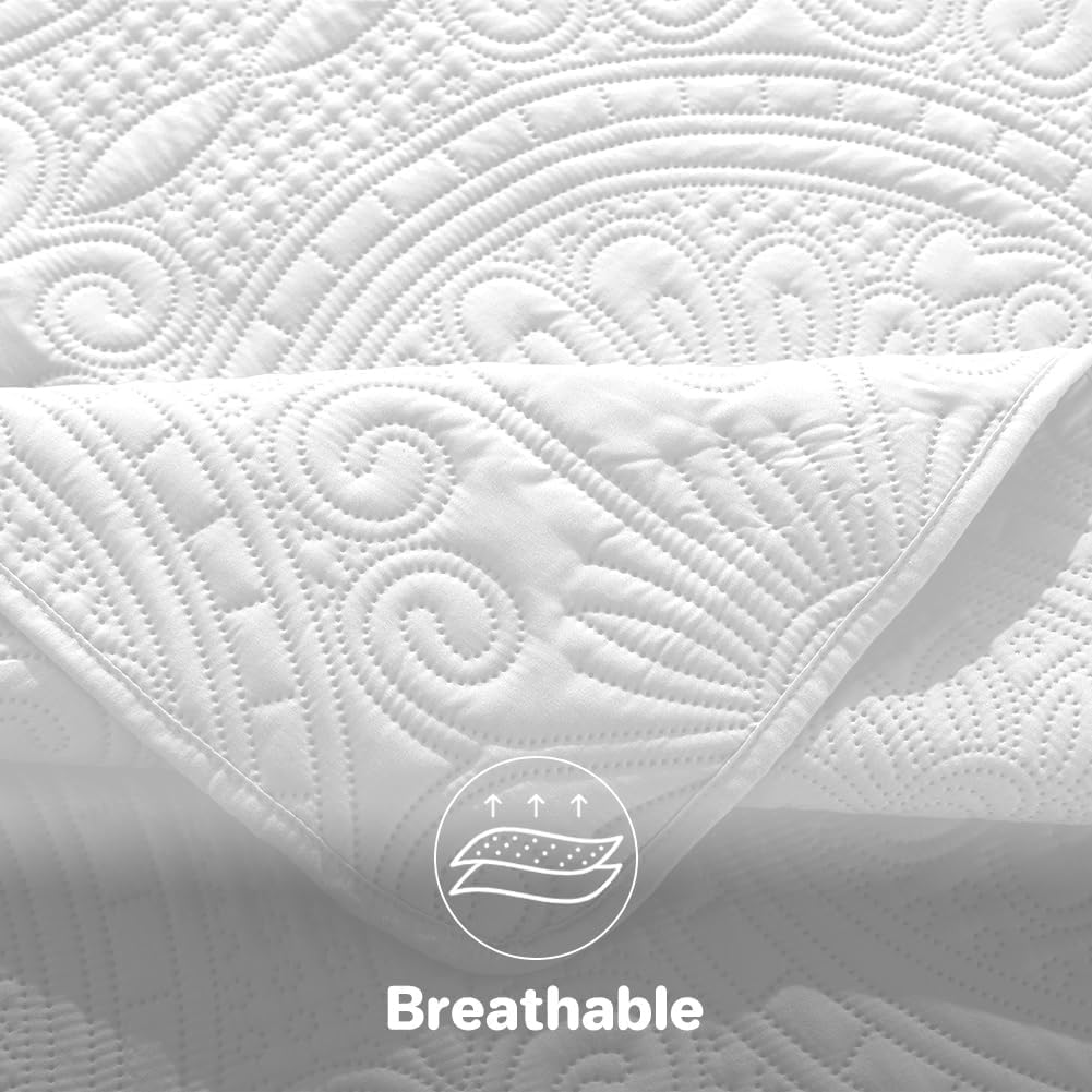 Thumbnail 4 de DUJUIKE Tagesdecke 200x220 cm – Vielseitige, leichte Bettdecke mit Blattschutzdesign