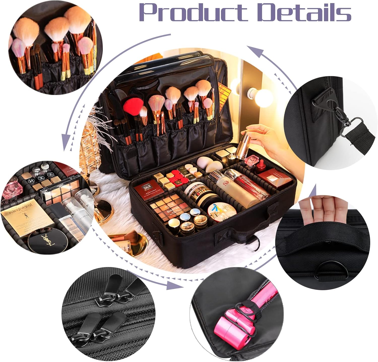 Thumbnail 4 de Makeup Organiser Box Extra Large 40.5cm