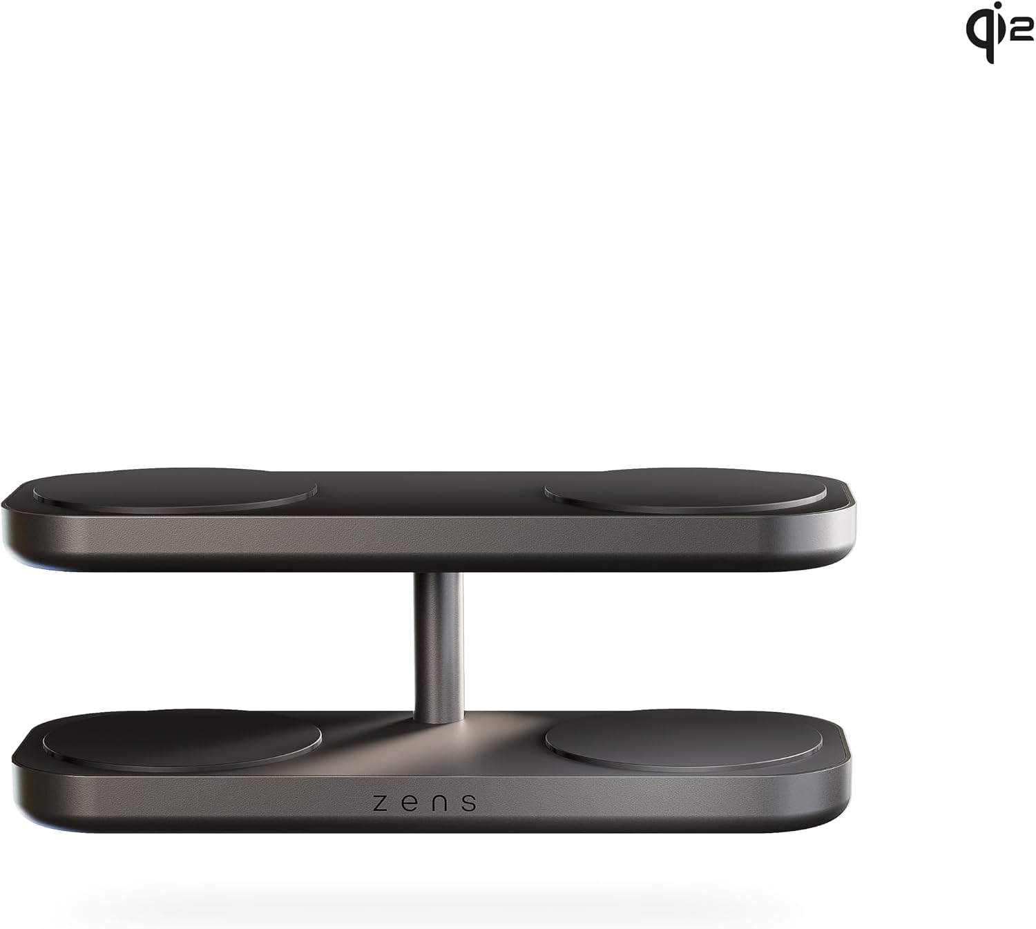 Detalle 2 de Zens Quattro Wireless Charger Pro 4: hub di ricarica MagSafe e Qi2 a 15 W per iPhone, 65 W di alimentazione integrata