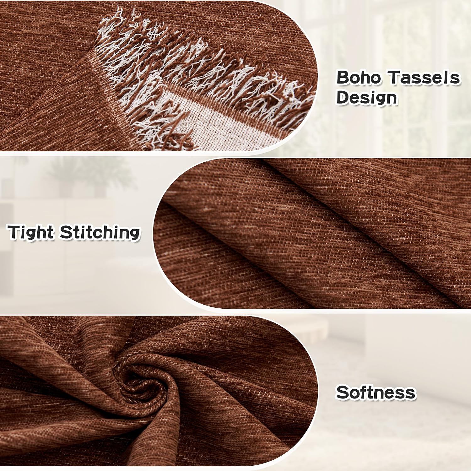Detalle 2 de MYSKY HOME Sectional Couch Cover, Chenille