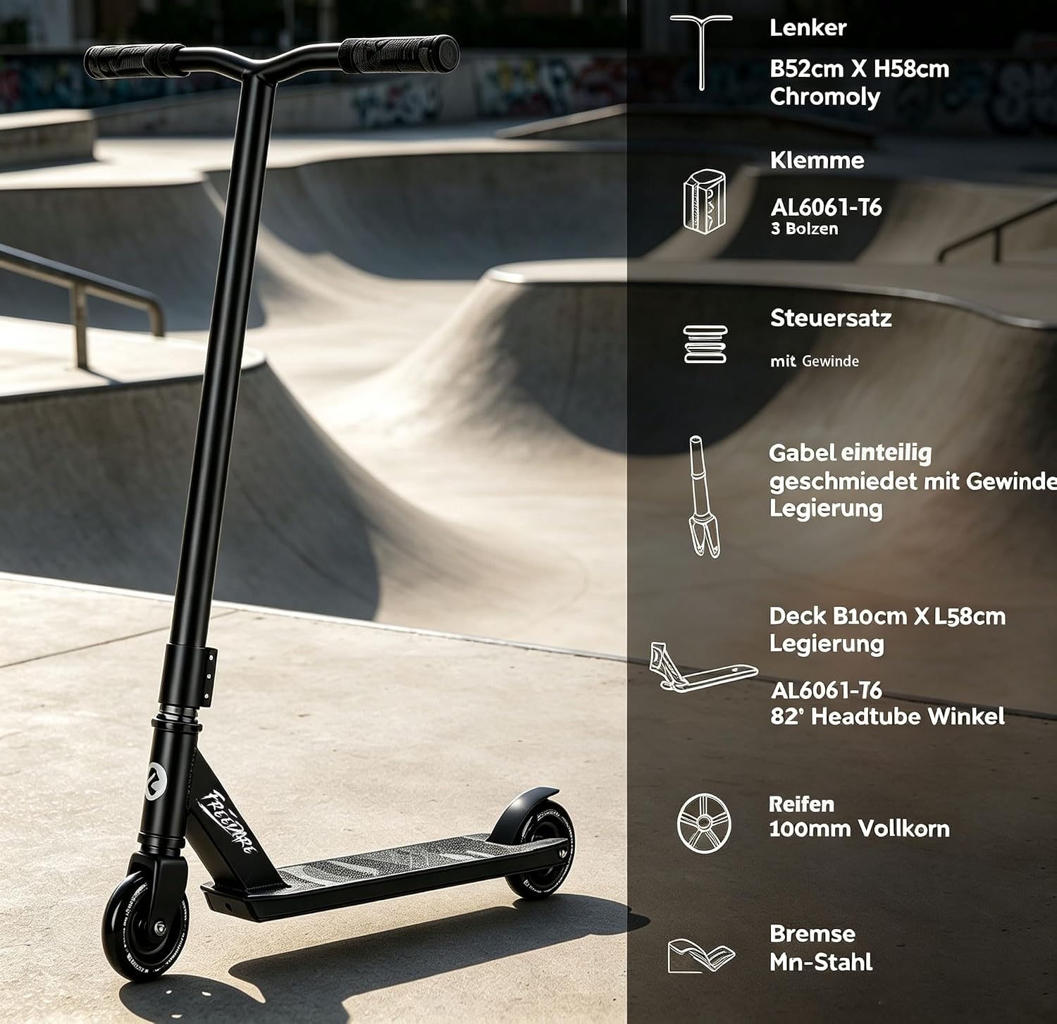 Thumbnail 2 de FREEDARE Pro Stunt Scooter for Kids 8 Years and Up – a practical entry to freestyle