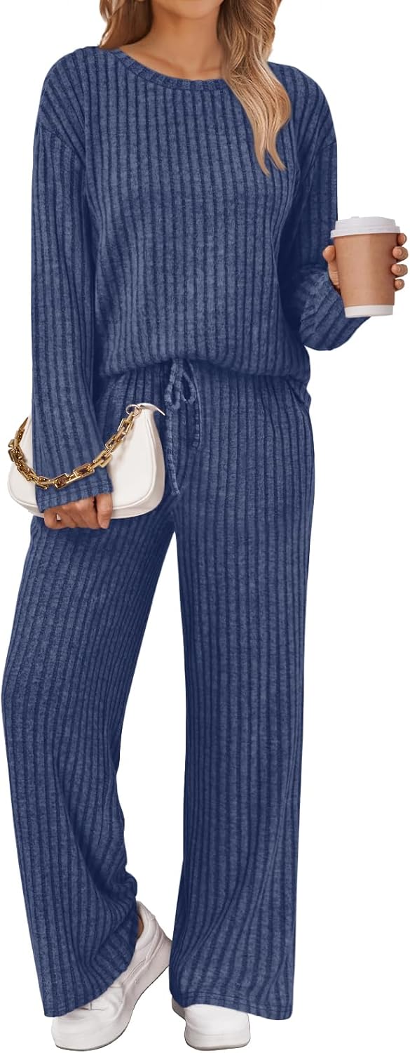 Detalle de LILLUSORY Womens Lounge Set ribbed 2-piece
