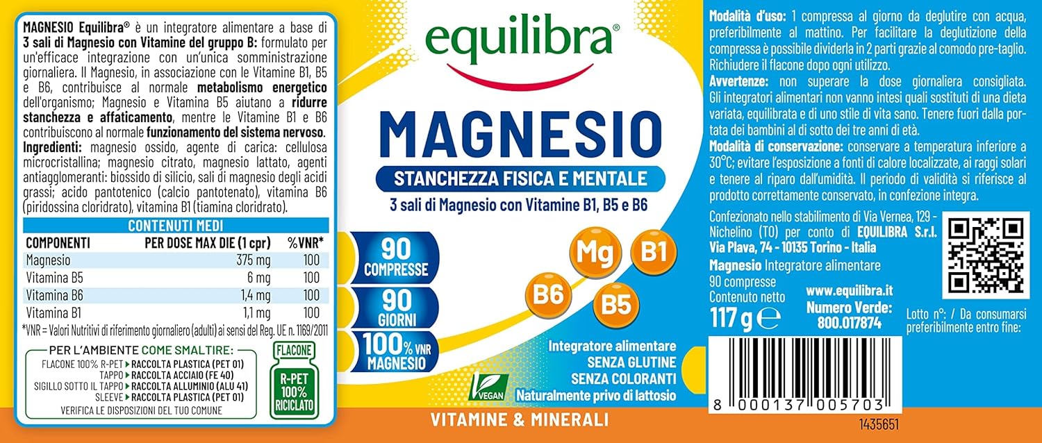 Thumbnail 5 de Equilibra Magnesio 90 compresse