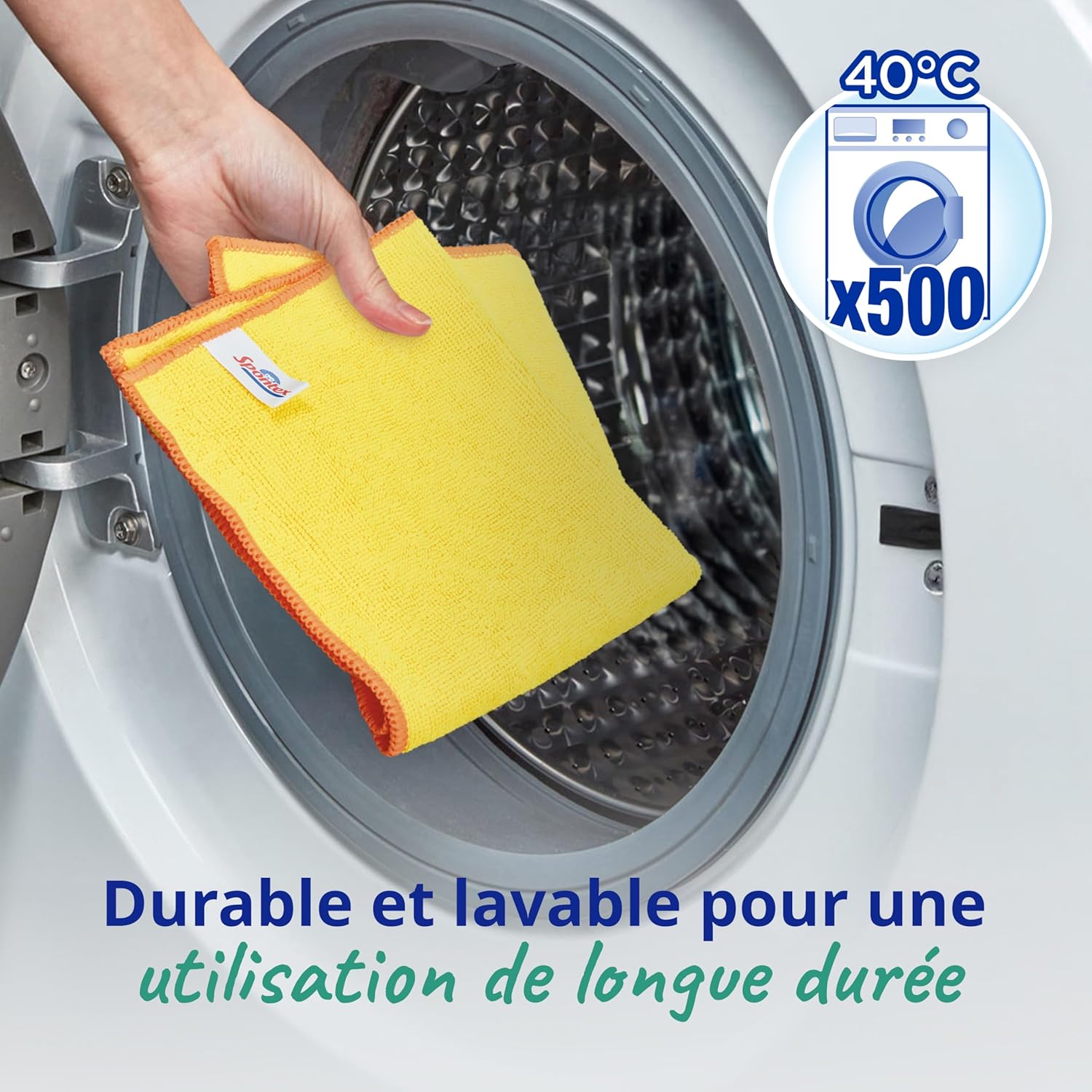 Thumbnail 5 de Chiffons de nettoyage microfibre Spontex – 16 unités 30 x 30 cm