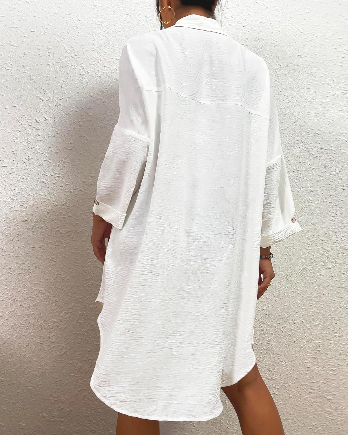 Detalle 1 de Bsubseach DY85910NEW Women's Swimsuit Cover-Up Shirt with Button-Down Front