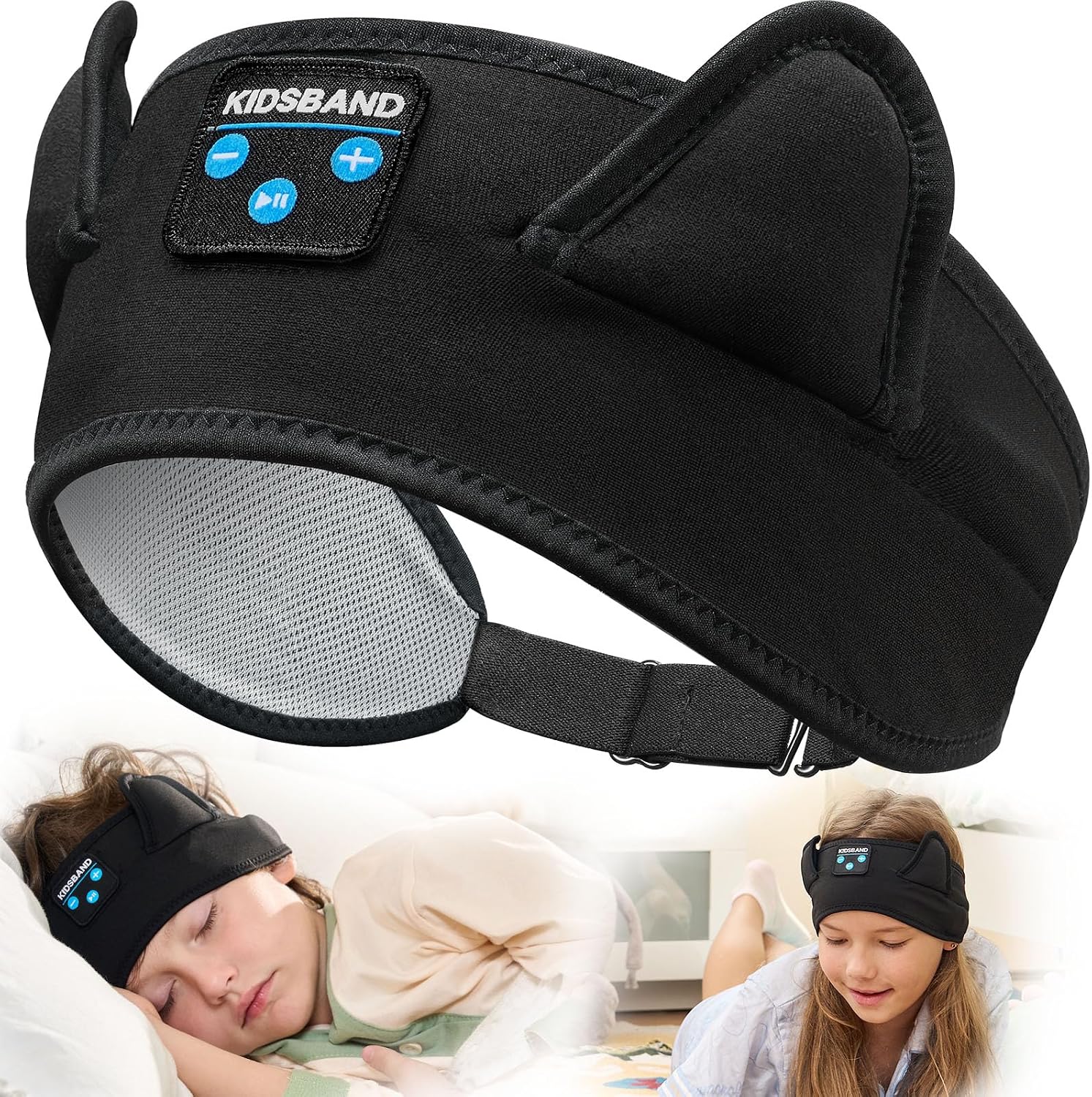 Detalle de KIDSBAND KIDS01 Kids Headband Headphones, Foldable, Adjustable, Bluetooth and 3.5 mm