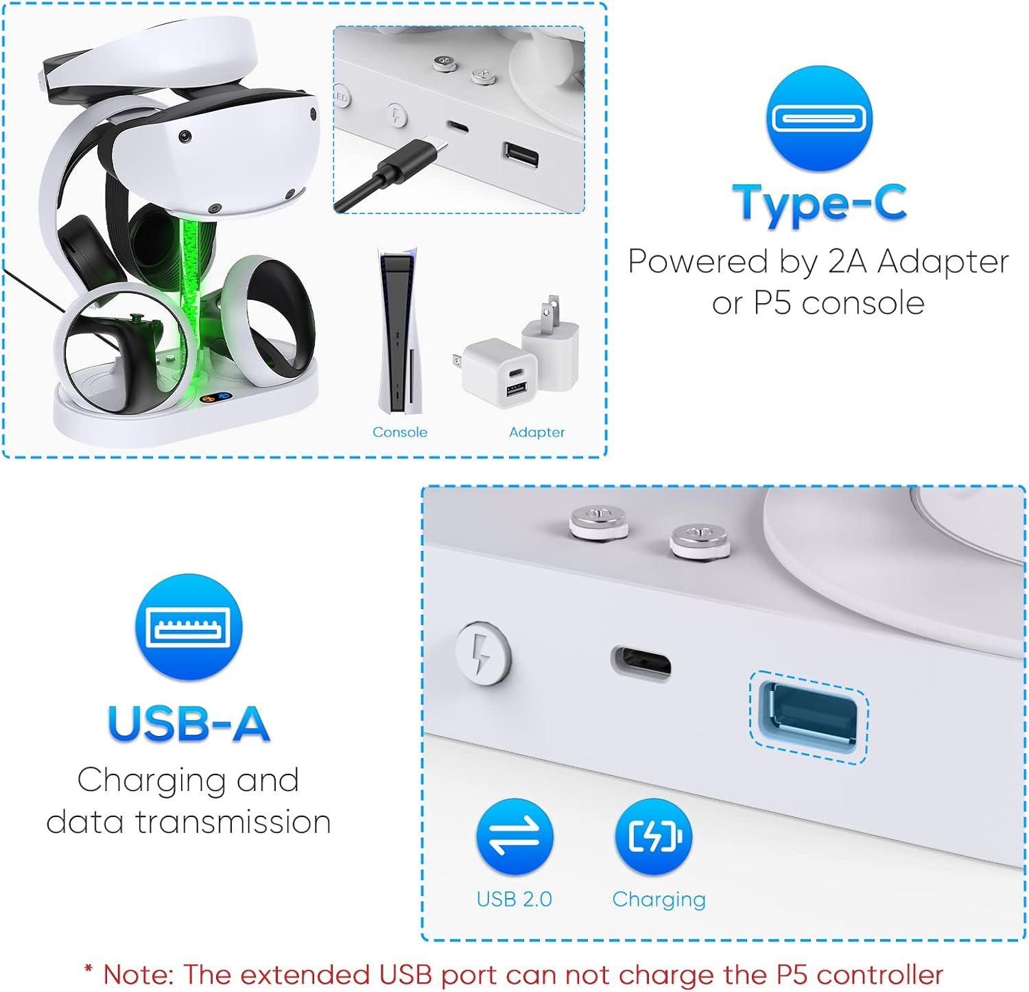 Thumbnail 4 de FYOUNG PSVR2 Charging Dock with LED 1A