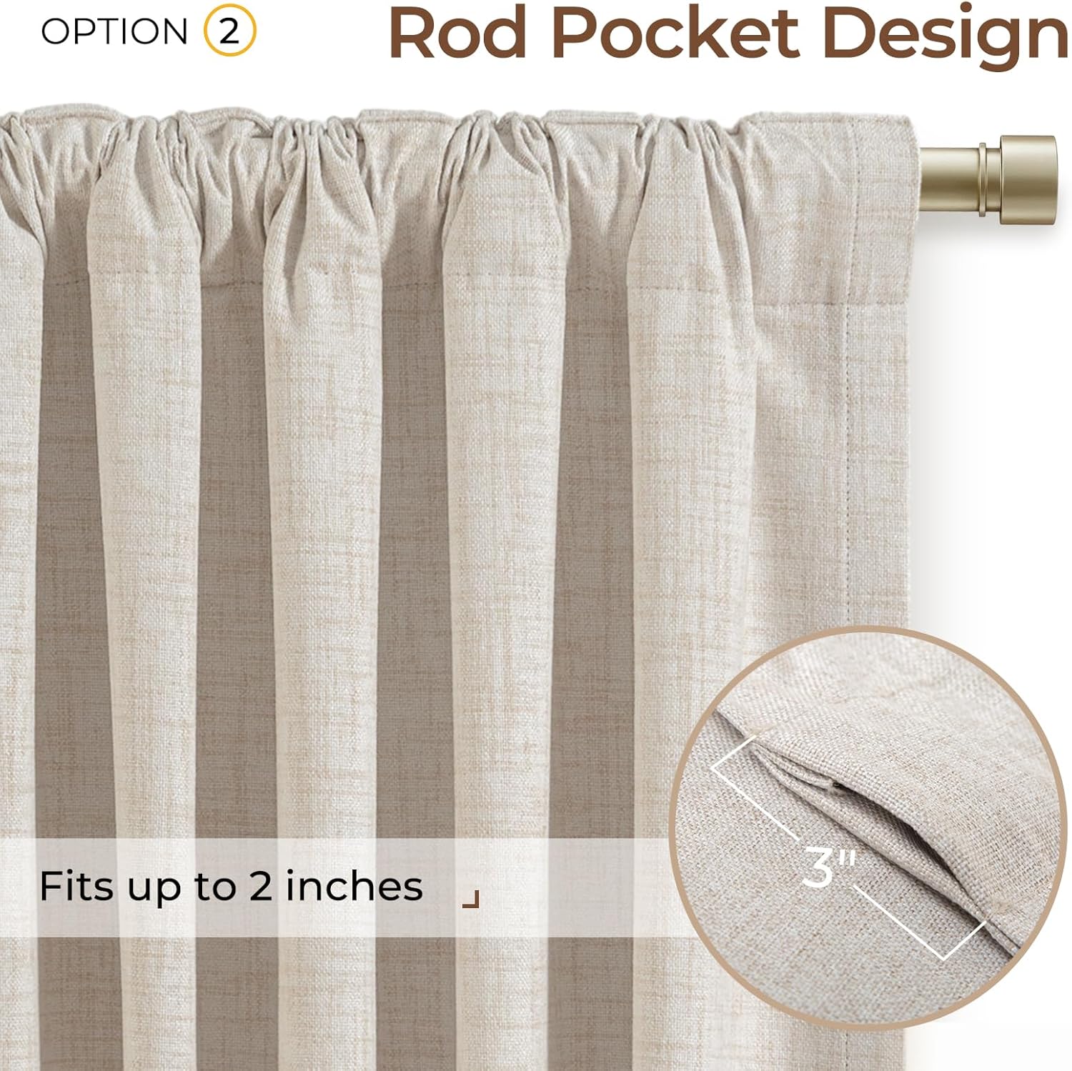 Thumbnail 3 de INOVADAY 100% Blackout Curtains 50 x 84 Set