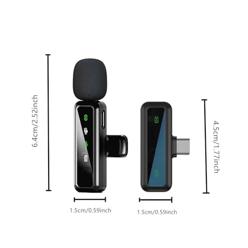 Detalle 2 de FYCFYC Wireless Lavalier Microphone for iPhone – Black