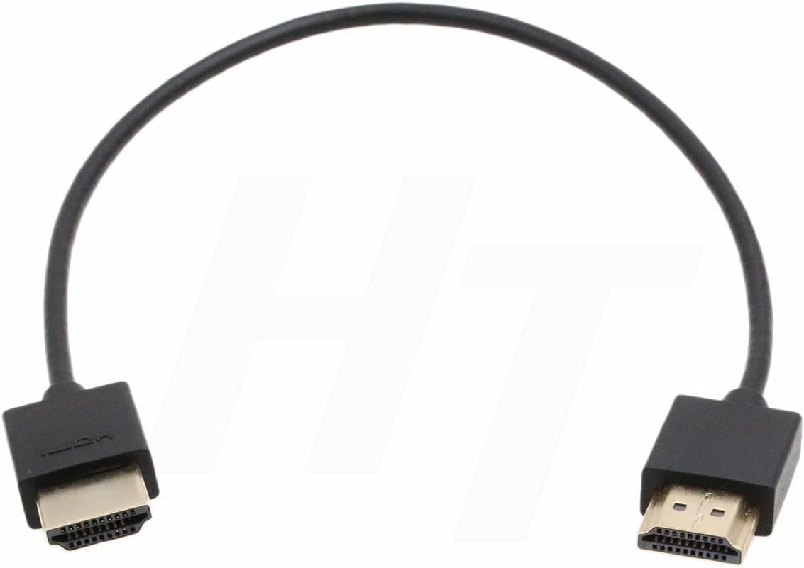 Detalle de HangTon Thin Soft HDMI to HDMI 2.0 4K Cable (30cm) for ZCAM E2 F6 and More