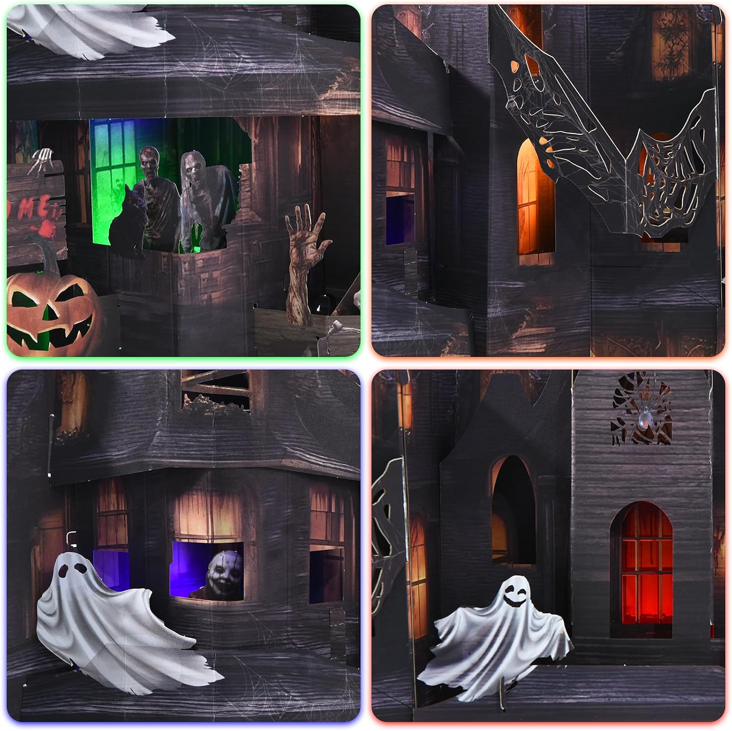 Detalle de Pop-Up Halloween Card, 20.8 x 9.4 Inches
