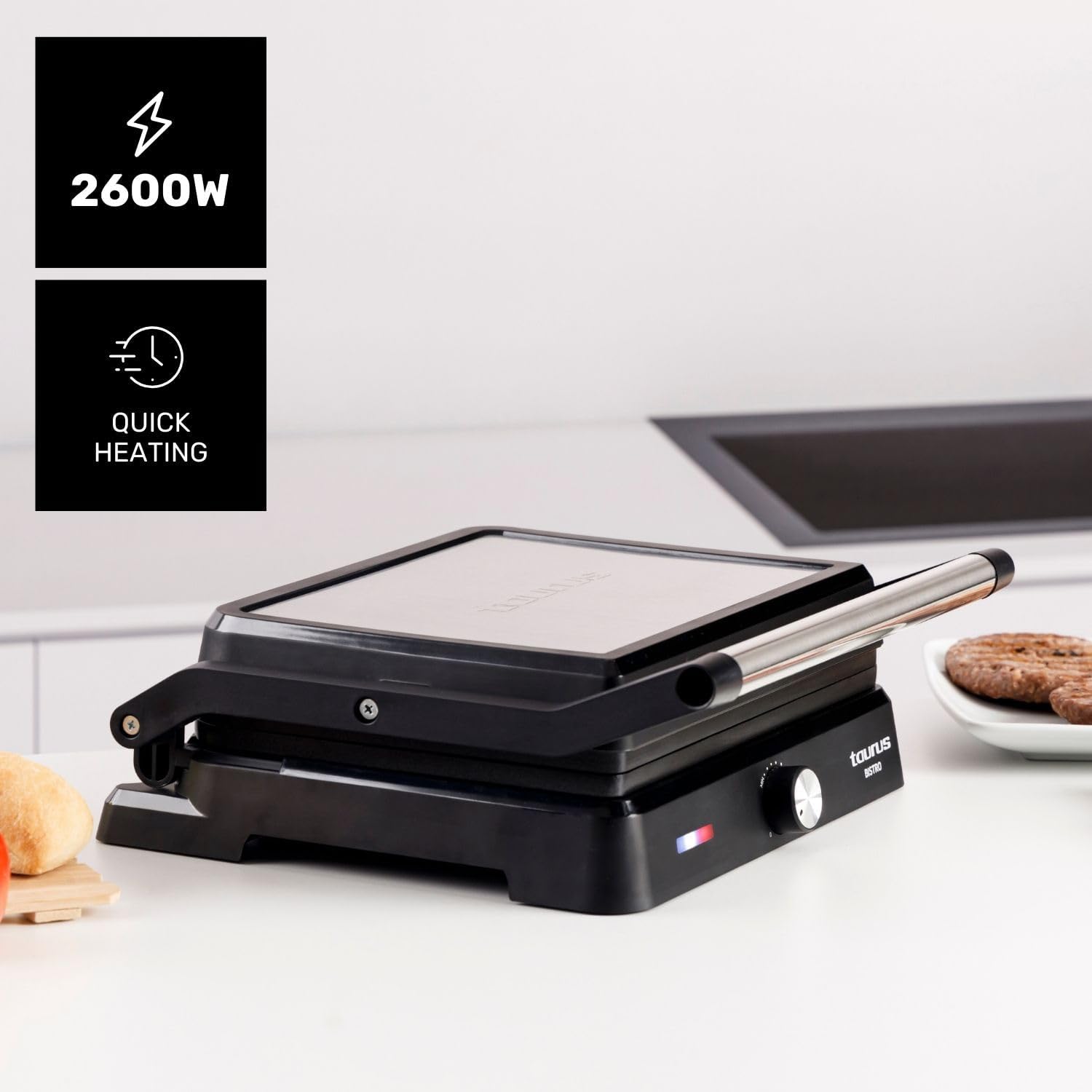 Thumbnail 1 de Taurus Grill Bistro 2600W 2 en 1 Grill y Plancha