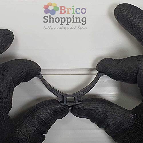 Detalle de BricoShopping Gancio universale per zoccolo in ABS – clip rapido per piedini e zoccolatura in alluminio