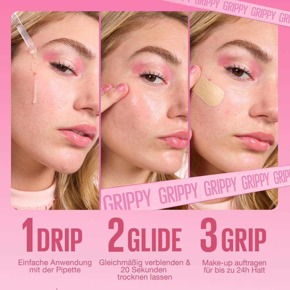 Thumbnail 3 de Maybelline New York Grippy Serum Primer mit Niacinamid – serum-to-grip Make-up Primer für bis zu 24 Stunden Halt (30 ml)