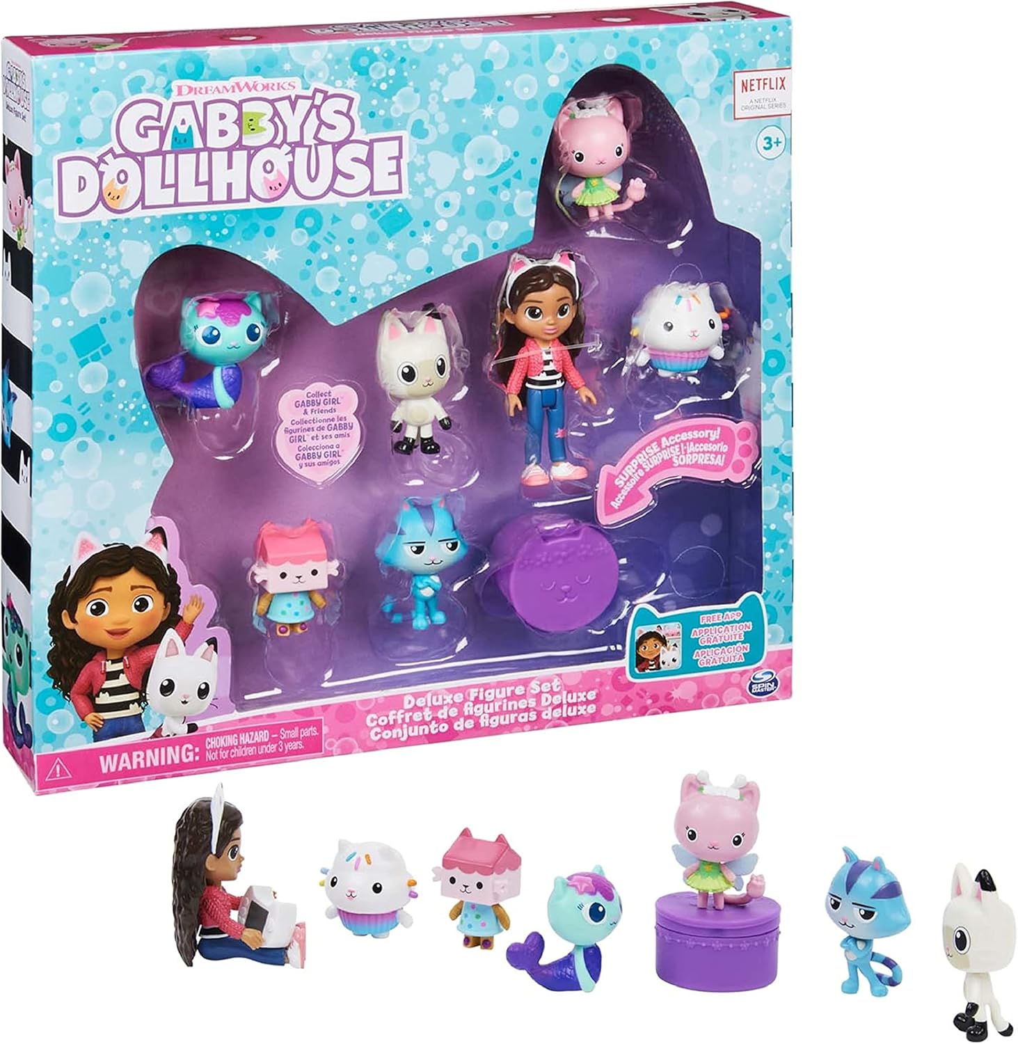 Detalle de Gabby’s Dollhouse Deluxe Figure Set 7 toys
