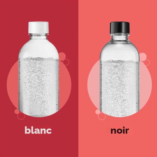 Detalle de Sodastream Classic – Lot de 3 bouteilles réutilisables 1 L sans BPA, compatibles Gaia/Terra/Art/Ensō (noires)