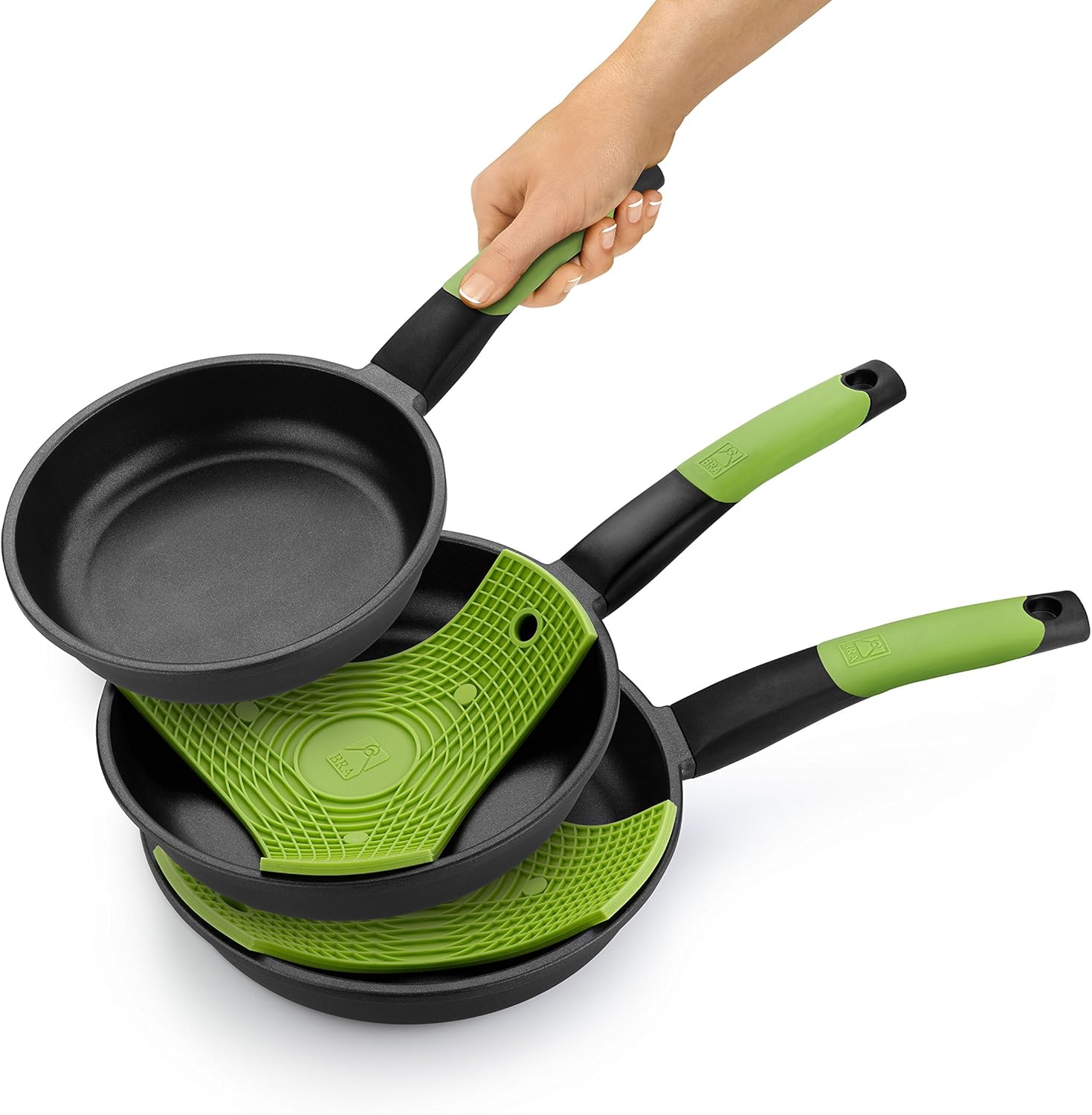 Thumbnail 6 de BRA Prior - Set de 3 Sartenes Antiadherentes con Salvamanteles