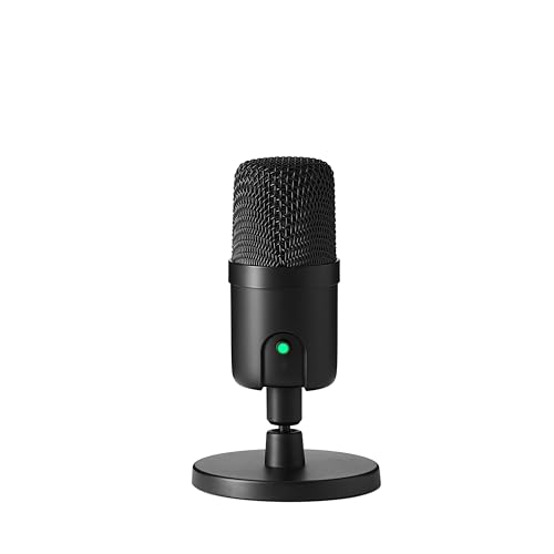 Detalle de Amazon Basics Condenser USB Microphone for PC (Cardioid) with 360° Stand