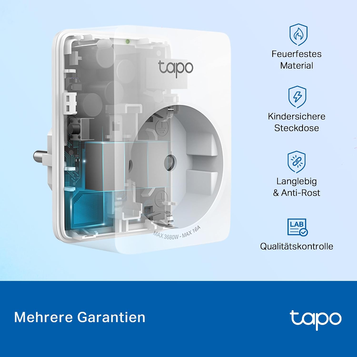 Thumbnail 6 de Tapo TP-Link Smart WLAN Steckdose P110 mit Energieverbrauchsmesser 4er Pack